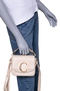 CHLOÉ C MINI SQUARE CREAM