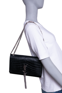 YSL KATE TASSEL EMBOSSED BLACK
