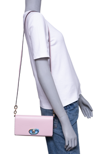 VALENTINO THE BOLD WALLET ON STRAP BLUSH