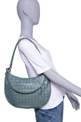 BOTTEGA GEMELI MEDIUM INTRECCIATO SAGE GREEN