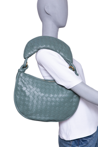 BOTTEGA GEMELI MEDIUM INTRECCIATO SAGE GREEN