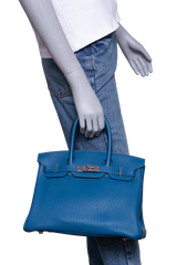 HERMÈS BIRKIN 30 TOGO BLEU COBALT PALLADIUM HDWR