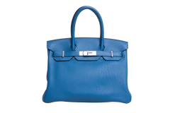 HERMÈS BIRKIN 30 TOGO BLEU COBALT PALLADIUM HDWR