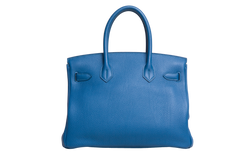 HERMÈS BIRKIN 30 TOGO BLEU COBALT PALLADIUM HDWR