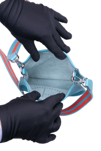 HERMÈS EVELYNE TPM 16 TAURILLON CLEMENCE BLUE JEAN