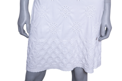 CHANEL DRESS KNIT SLEEVE RAYON OFF WHITE