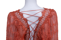 ZIMMERMANN DRESS ALCHEMY TWINE EMBROIDERY COPPER