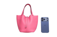 HERMÈS PICOTIN 18 LOCK CLEMENCE ROSE AZALEE