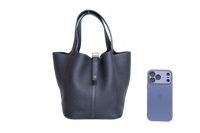 HERMÈS PICOTIN 22 LOCK TAURILLON CLEMENCE NOIR