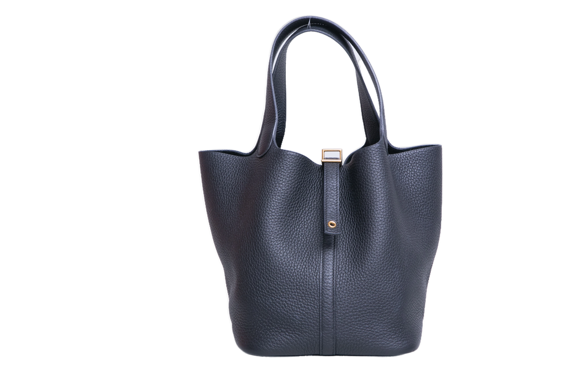 HERMÈS PICOTIN 22 LOCK TAURILLON CLEMENCE NOIR