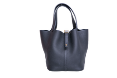 HERMÈS PICOTIN 22 LOCK TAURILLON CLEMENCE NOIR