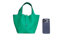 HERMÈS PICOTIN LOCK 22 MENTHE CLEMENCE