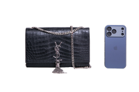 YSL KATE TASSEL EMBOSSED BLACK