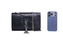 YSL KATE TASSEL EMBOSSED BLACK
