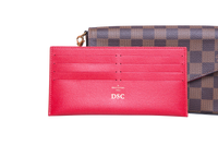 LV POCHETTE FELICIE GM DAMIER ÉBÈNE ROUGE