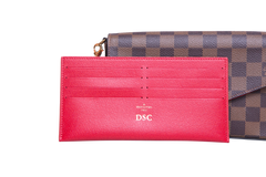 LV POCHETTE FELICIE GM DAMIER ÉBÈNE ROUGE