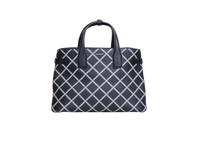BURBERRY BANNER NM PRINTED LEATHER MEDIUM BLACK