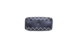 BURBERRY BANNER NM PRINTED LEATHER MEDIUM BLACK