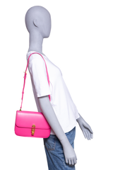 YSL CARRÉ SHOULDER BAG LEATHER PINK