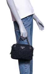 PRADA NYLON QUILTED CROSSBODY BLACK