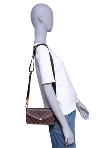 LV POCHETTE FÉLICIE DAMIER ÉBÈNE