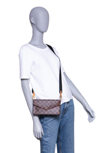 LV POCHETTE FÉLICIE DAMIER ÉBÈNE