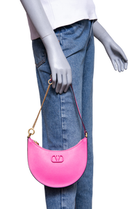 VALENTINO VLOGO SIGNATURE MINI HOBO PINK
