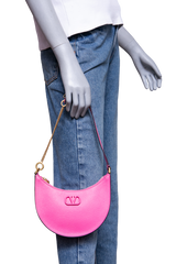 VALENTINO VLOGO SIGNATURE MINI HOBO PINK