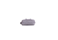 FERRAGAMO RAINBOW VARA BOW CAMARA BAG SUEDE GRAY