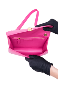 YSL CARRÉ SHOULDER BAG LEATHER PINK