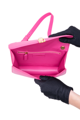 YSL CARRÉ SHOULDER BAG LEATHER PINK