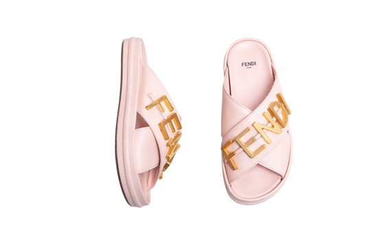 FENDI MULE FENDIGRAPHY ROSE - 35 BR