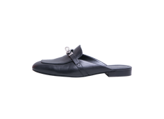HERMÈS MULE OZ GOATSKIN NOIR - 36 BR