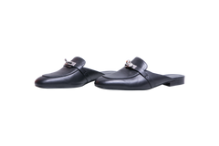 HERMÈS MULE OZ GOATSKIN NOIR - 36 BR