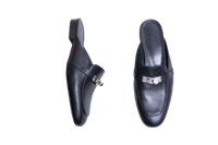 HERMÈS MULE OZ GOATSKIN NOIR - 36 BR