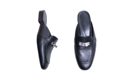HERMÈS MULE OZ GOATSKIN NOIR - 36 BR