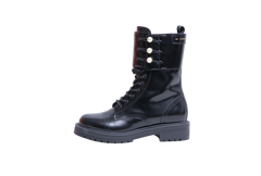 DIOR BOOTS D-STRIKE FAUX PEARL ACCENTS B - 37 1/2 BR