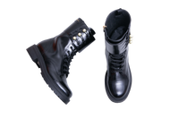 DIOR BOOTS D-STRIKE FAUX PEARL ACCENTS B - 37 1/2 BR