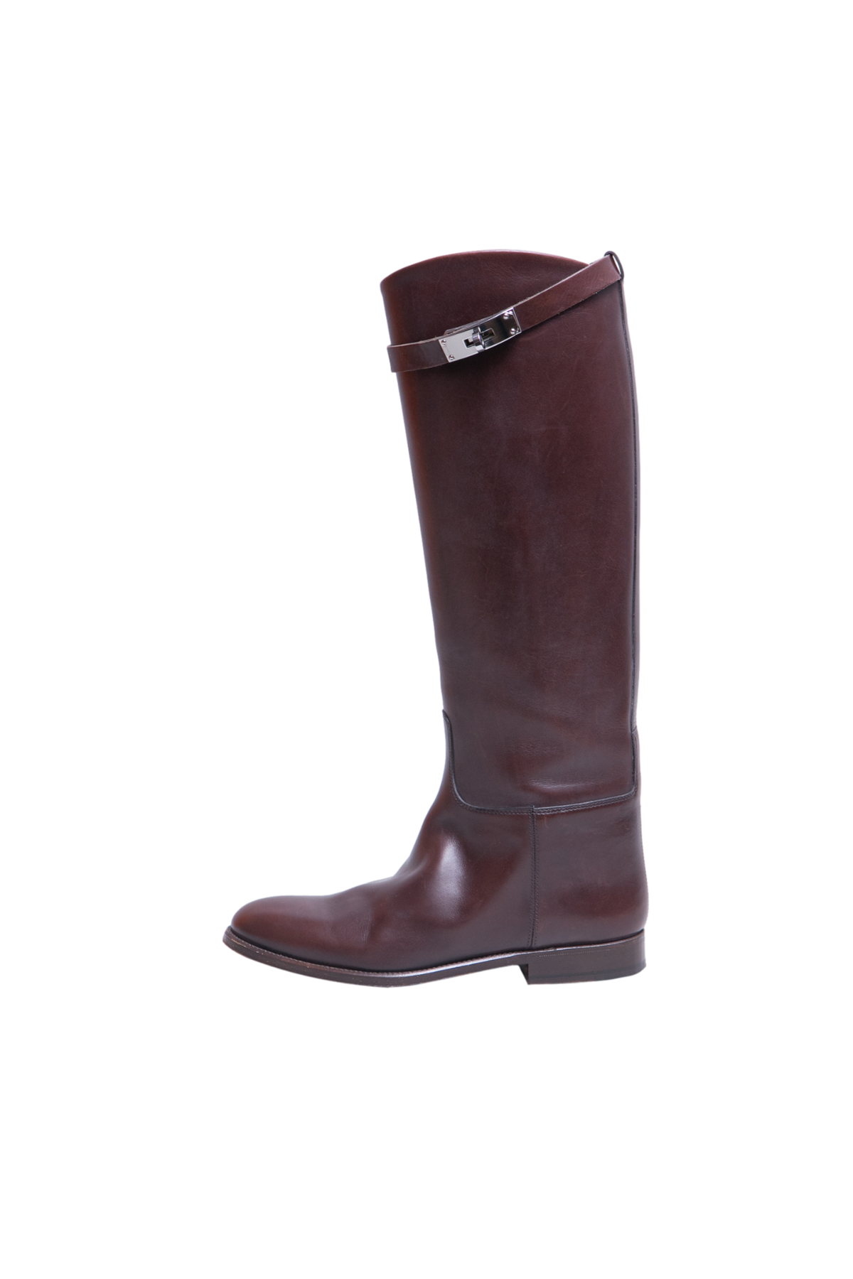 HERMÈS BOOT JUMPING BOX CALFSKIN BORDEAUX - 36.5 BR