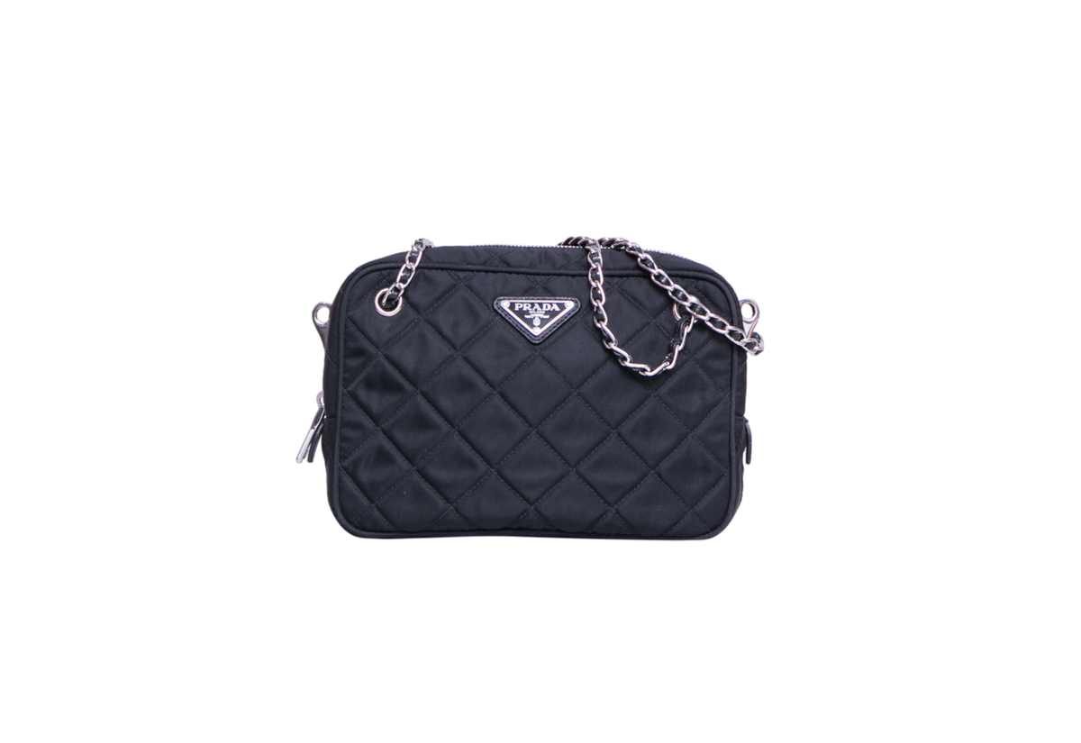 PRADA NYLON QUILTED CROSSBODY BLACK