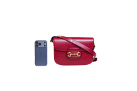 GUCCI HORSEBIT 1955 MEDIUM LEATHER RED
