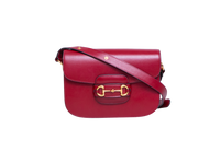 GUCCI HORSEBIT 1955 MEDIUM LEATHER RED