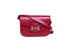 GUCCI HORSEBIT 1955 MEDIUM LEATHER RED