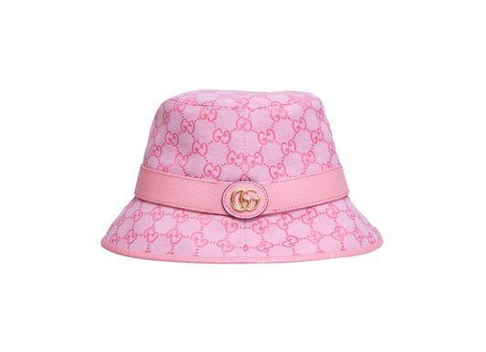 GUCCI BUCKET HAT GG CANVAS PINK