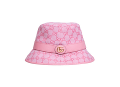 GUCCI BUCKET HAT GG CANVAS PINK
