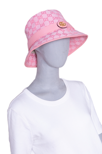 GUCCI BUCKET HAT GG CANVAS PINK