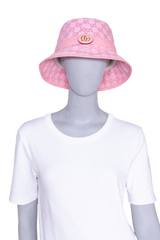 GUCCI BUCKET HAT GG CANVAS PINK