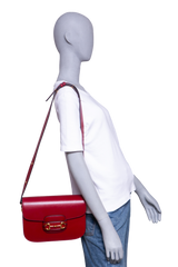 GUCCI HORSEBIT 1955 MEDIUM LEATHER RED
