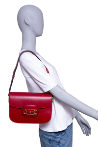GUCCI HORSEBIT 1955 MEDIUM LEATHER RED