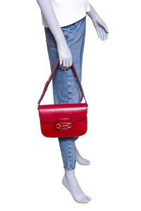 GUCCI HORSEBIT 1955 MEDIUM LEATHER RED